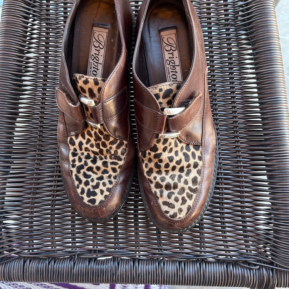 Brighton Leopard Haircalf Leather Loafers - Picture 2 of 10